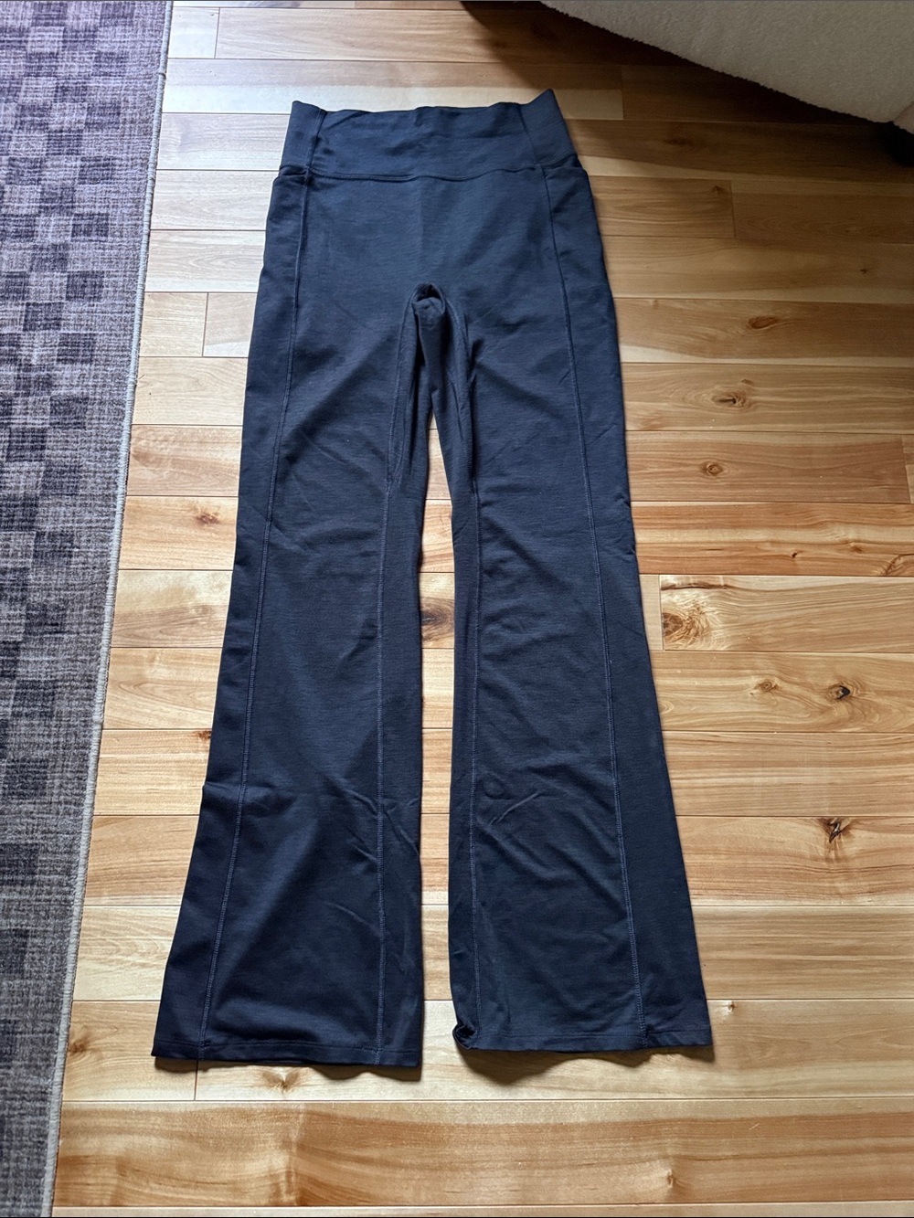 Women’s Charcoal Gray Flared Yoga Pants - High Waist